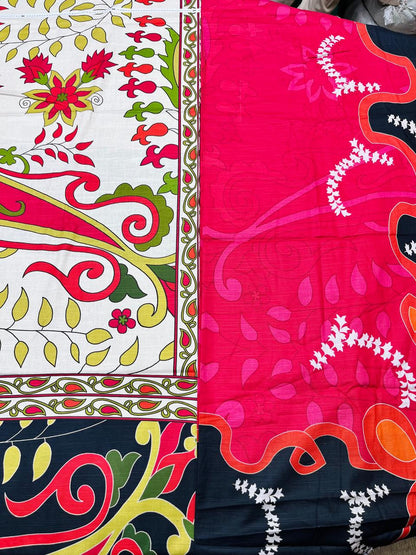 2Pc Kameez & Dupatta Slub Khaddar Suit - 0076