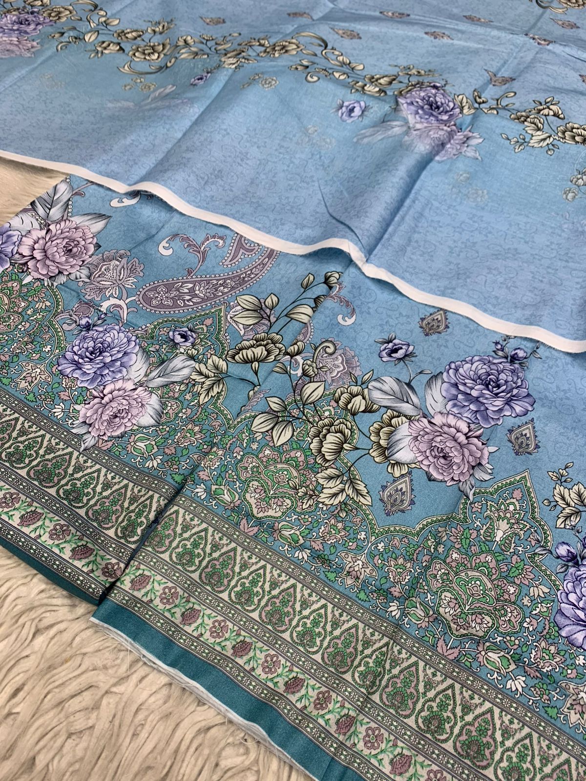 2Pc Lawn Kameez & Dupatta Vol-3199
