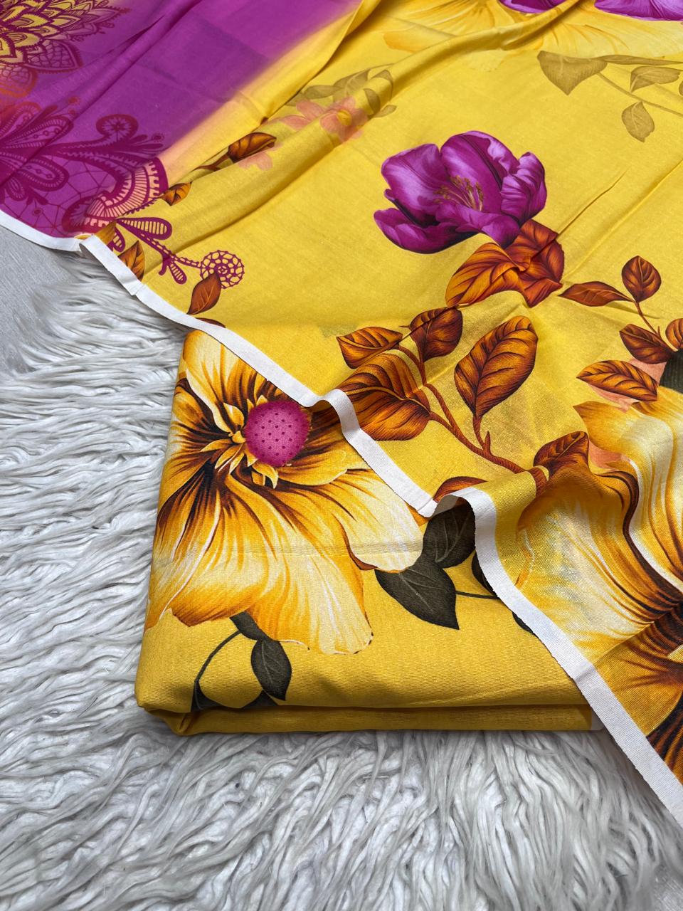 3PC KARANDI ALLOVER UNSTITCHED SUIT VOL-3159