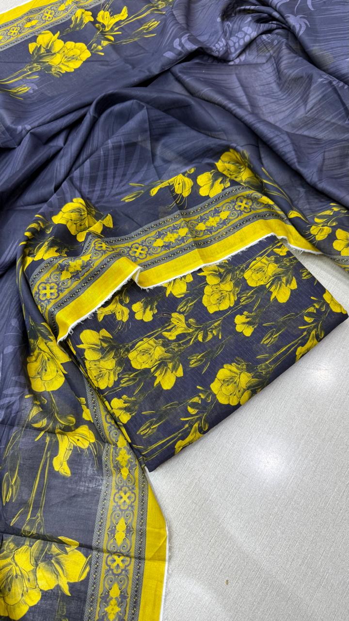 3Pc Lawn Allover Bana Dora #39232