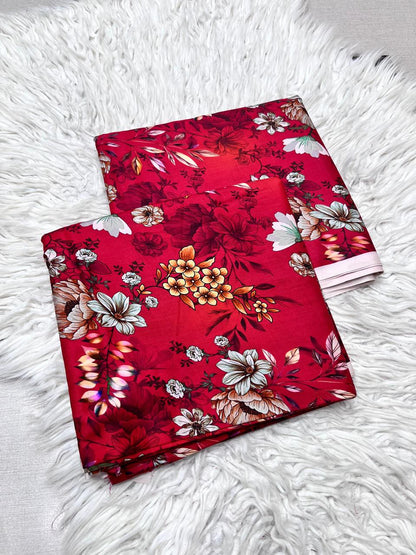 2Pc Linen Allover Unstitched Suit - 0094