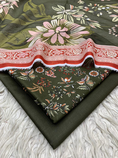 3Pc Sapphire Lawn Digital Printed Unstitched Suit Vol-0210
