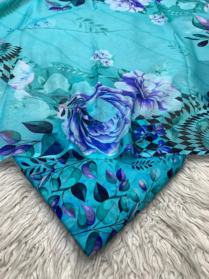 Gul Ahmad 3Pc Lawn Bana Dora Unstitched Suit Vol-0166