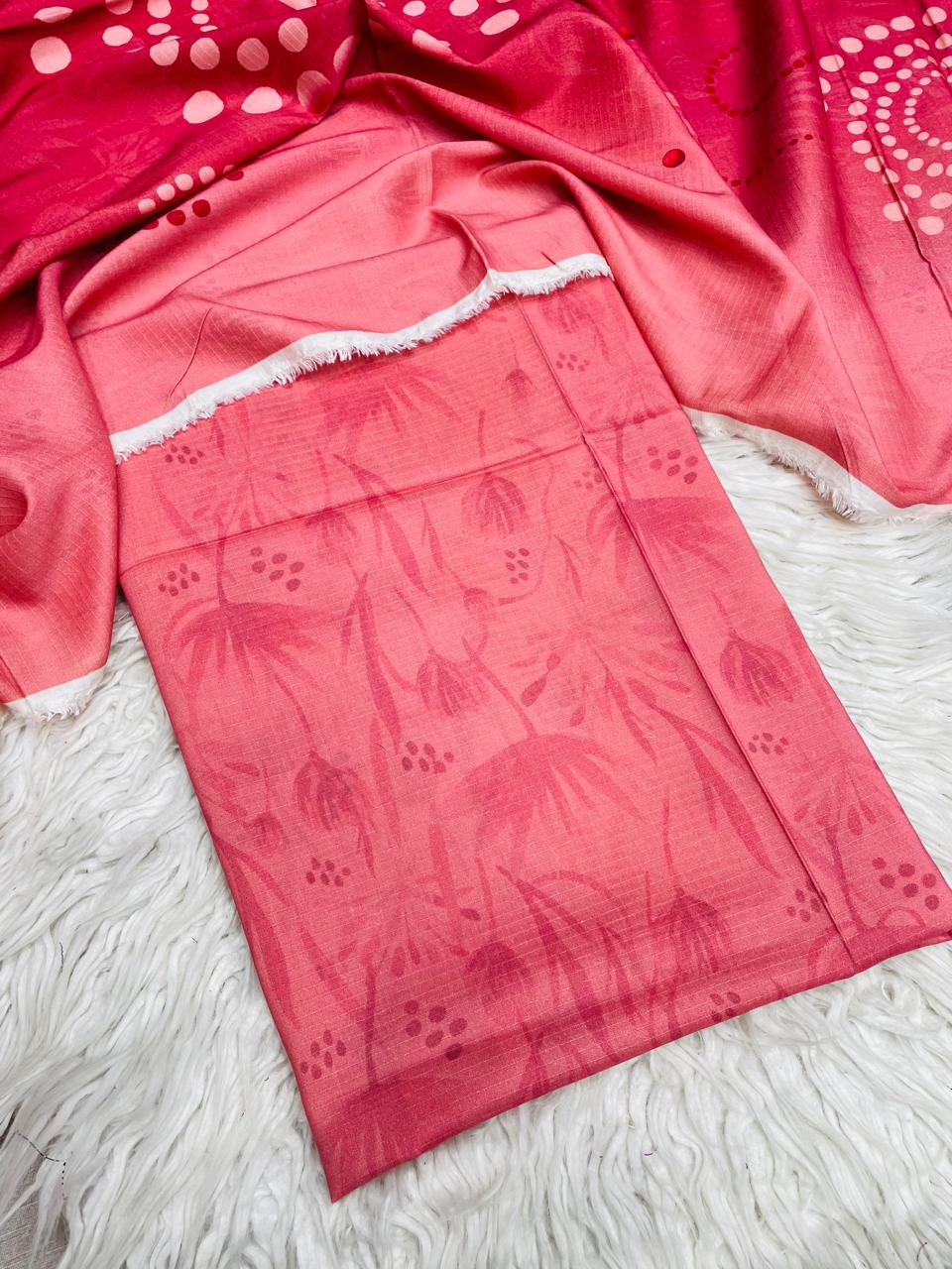 2 PC LINEN BANA DORA AL KARAM KAMEEZ & DUPATTA VOL-3169