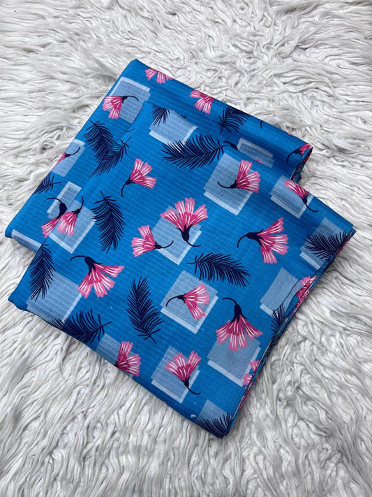 2Pc Bana Dora Linen Allover Suit Vol-3171