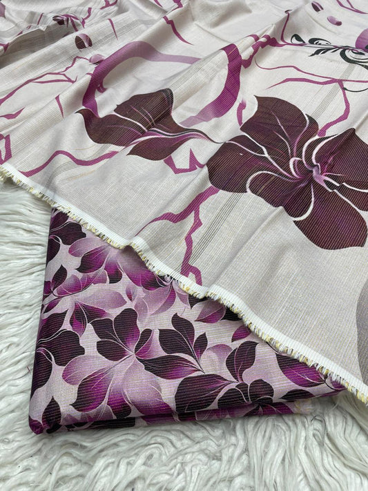 3Pc Chamki Khaddar Unstitched Suit Vol-0132