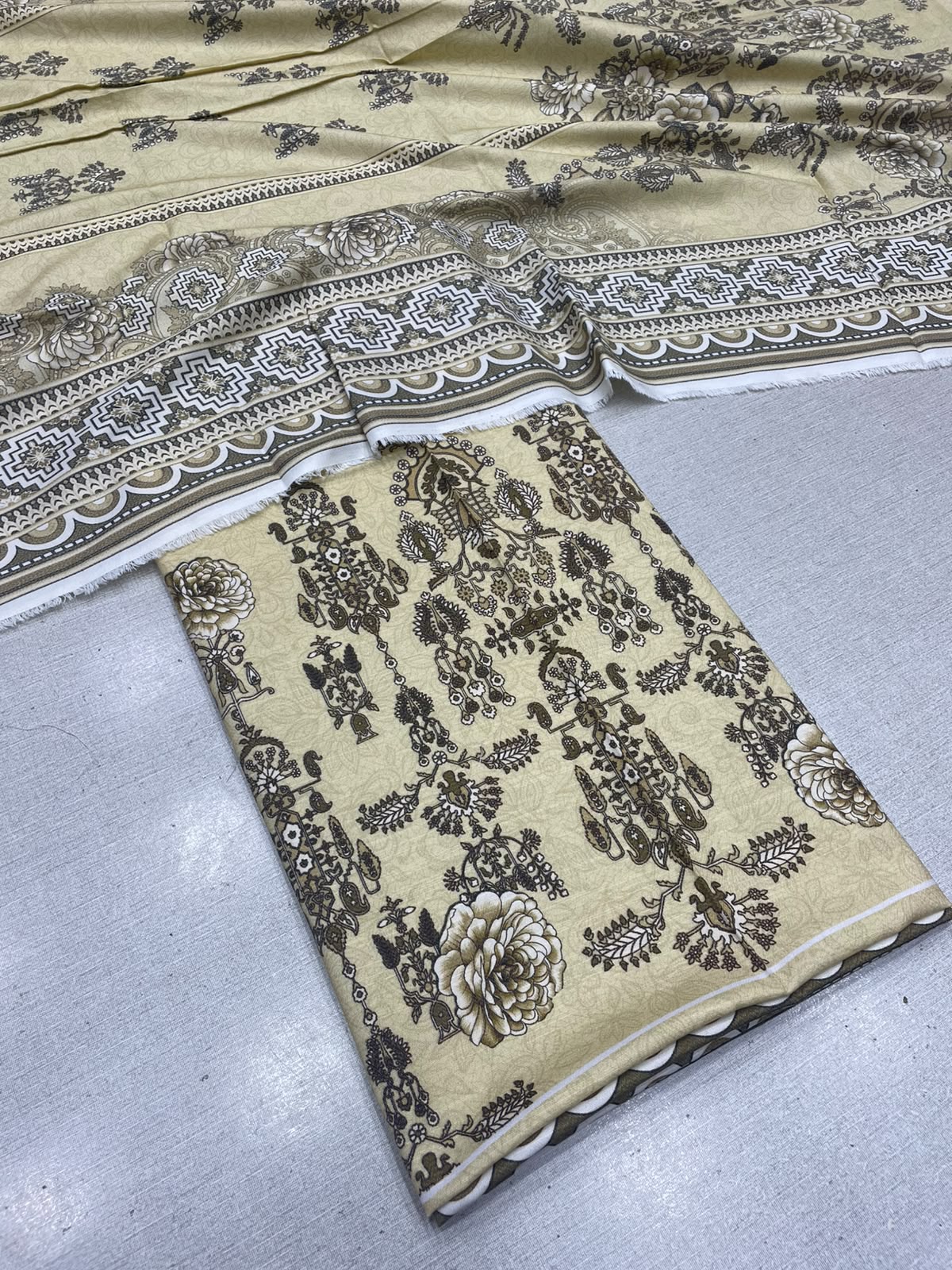 2Pc Dhanak Kameez & Dupatta Unstitched 73