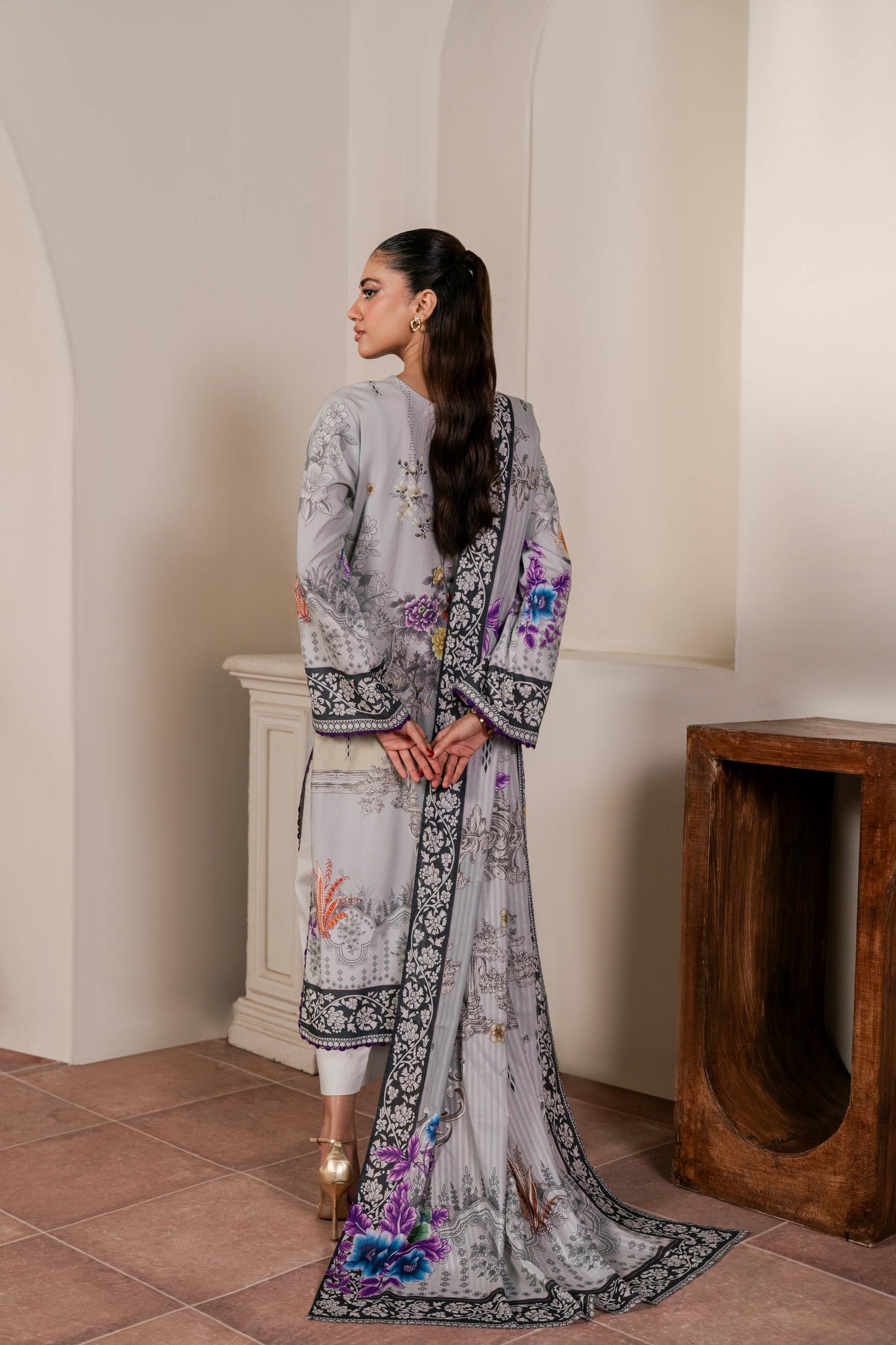 2Pc Firdous Kameez & Dupatta Suit - D742