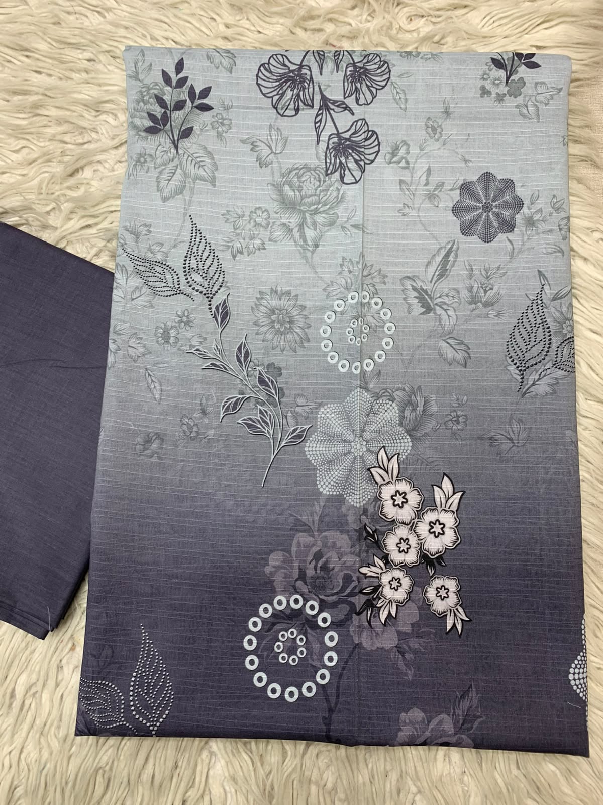 2Pc Dhaga Kari Print Lawn Suit Vol-525