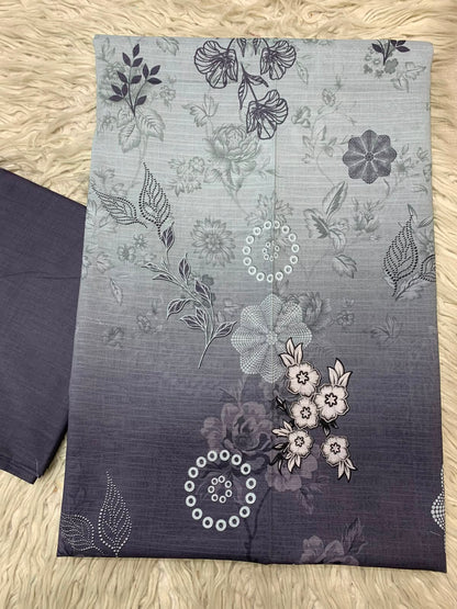 2Pc Dhaga Kari Print Lawn Suit Vol-525