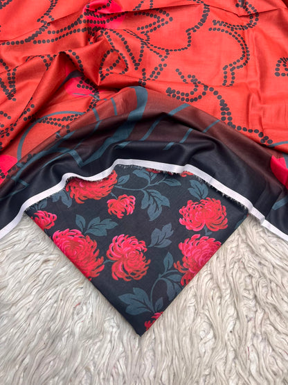 3Pc Same Digital Printed Lawn Suit 15