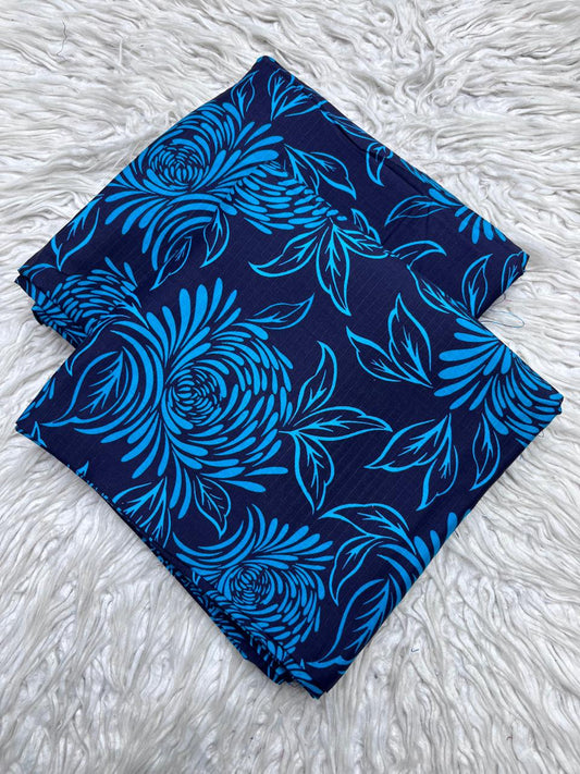 2Pc Bana Dora Linen Allover Suit Vol-401