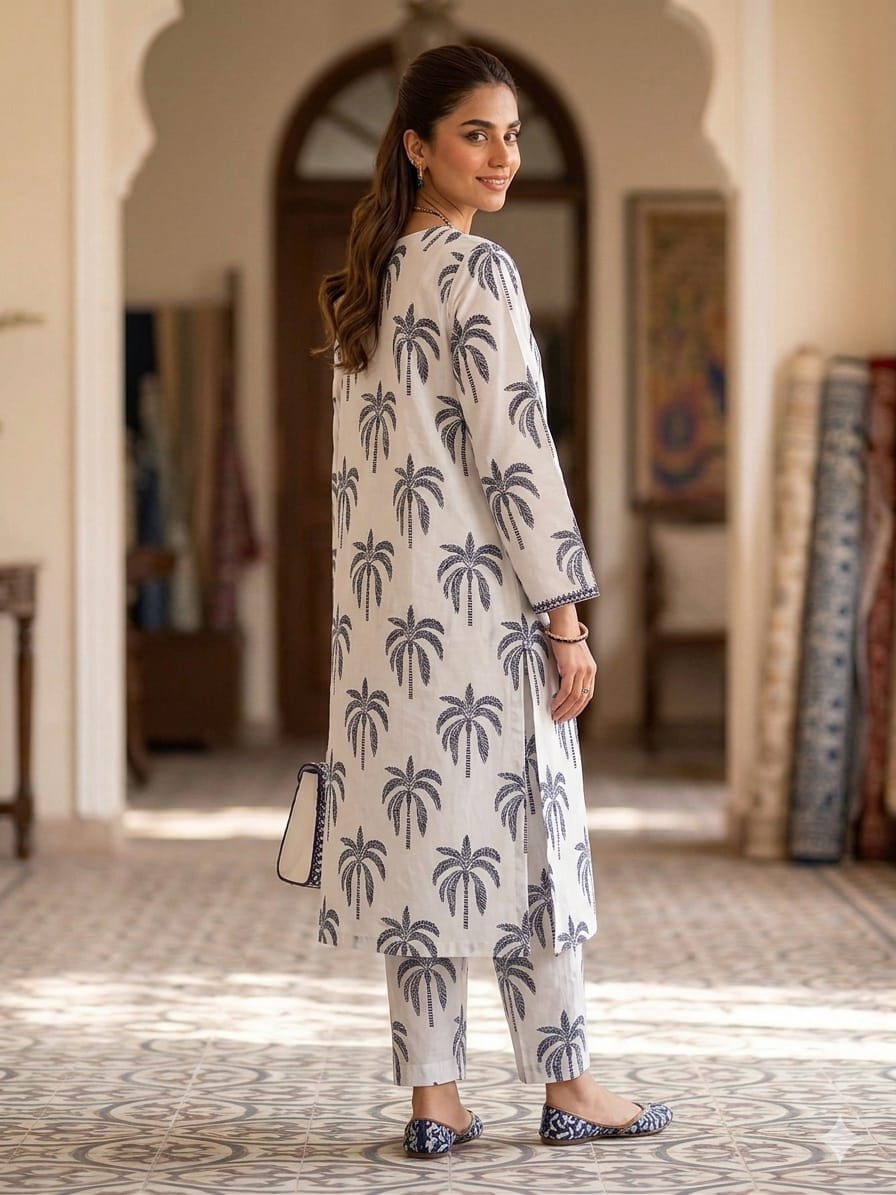 2Pc Stylo Lawn Allover Printed Suit 0011