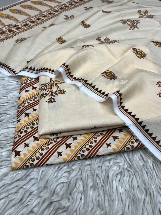 3Pc Supima Lawn Suit Vol-0011