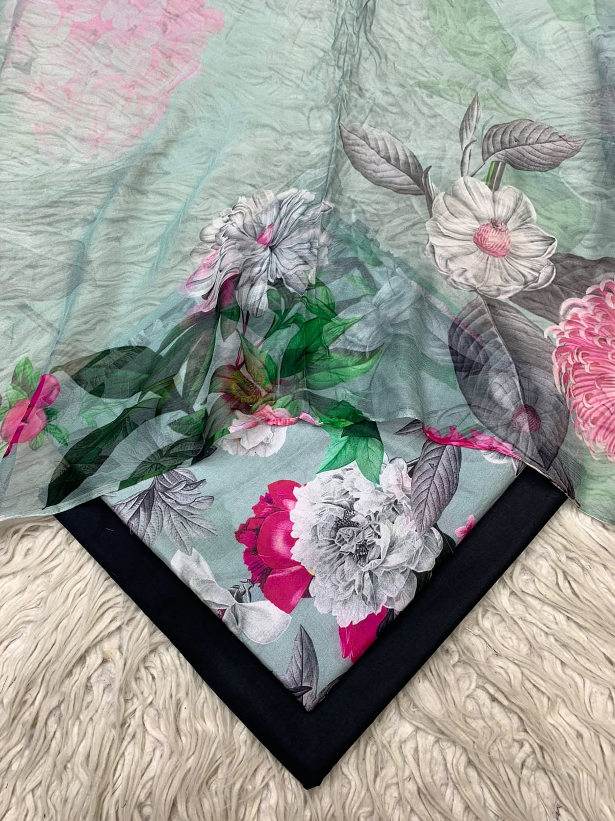 90x88 3Pc Premium Lawn Suit Vol-0020