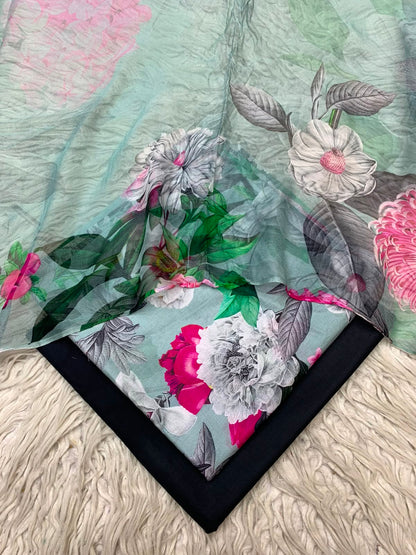 90x88 3Pc Premium Lawn Suit Vol-0020