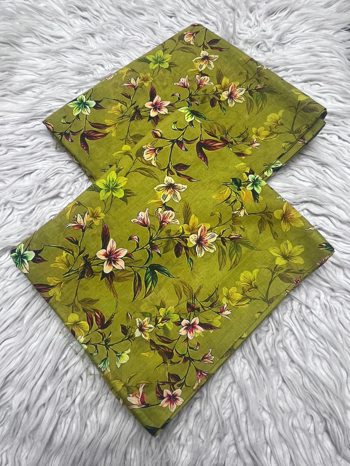 2Pc Lawn Allover Digital Printed Unstitched Suit Vol-0072