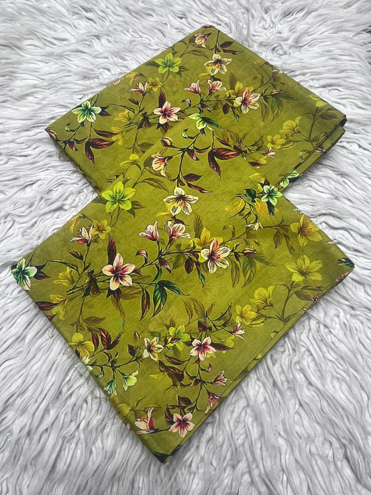 2Pc Lawn Allover Digital Printed Unstitched Suit Vol-0072