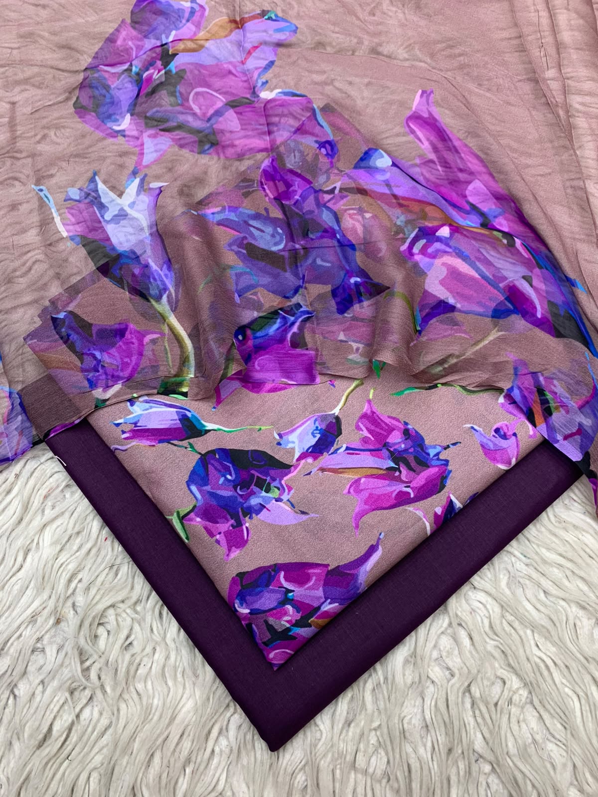 90x88 3Pc Premium Lawn Suit Vol-0020