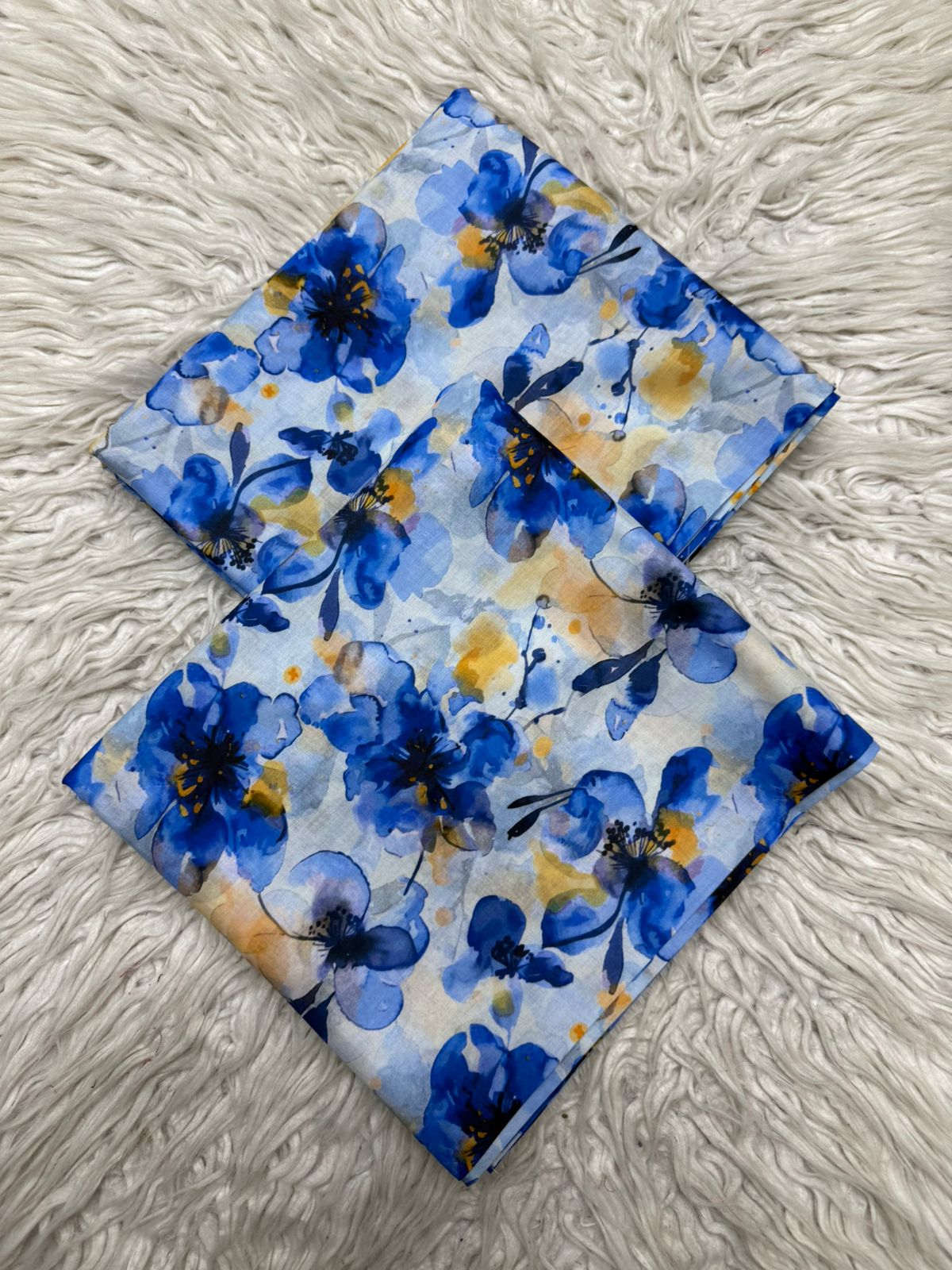 2Pc Lawn Allover Digital Printed Unstitched Suit Vol-04