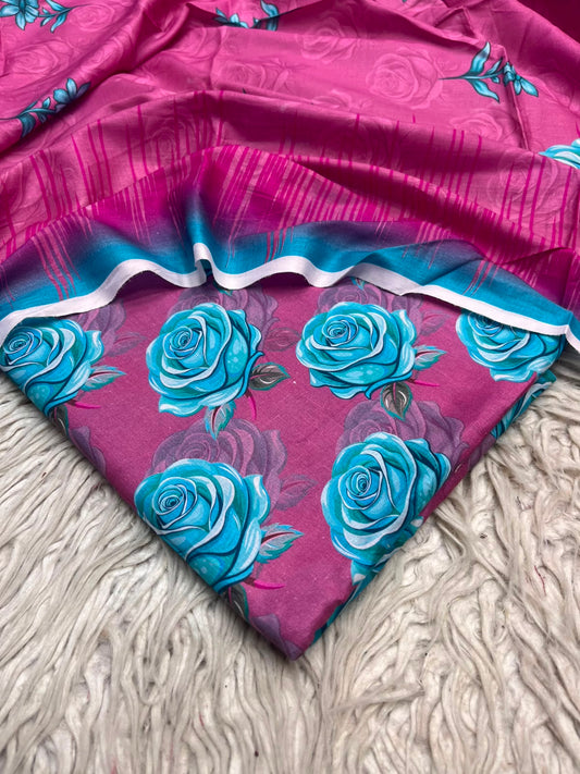 3Pc Same Digital Printed Lawn Suit 15