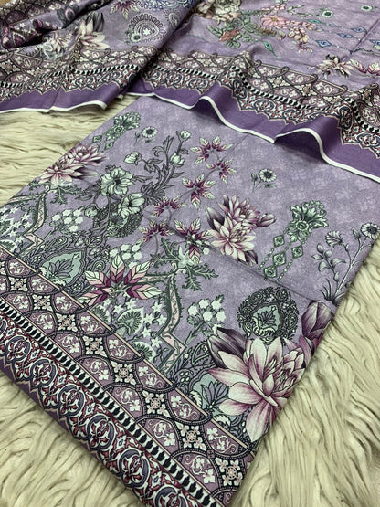 2Pc Lawn Kameez & Dupatta Printed Suit Vol-620