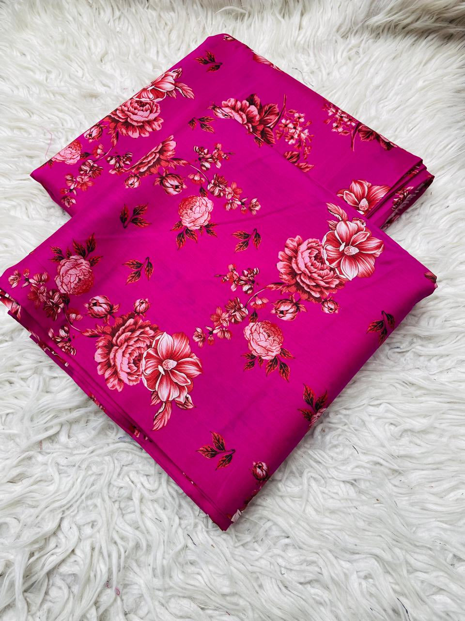 2 PC VISCOSE ALLOVER UNSTITCHED SUIT D-43496