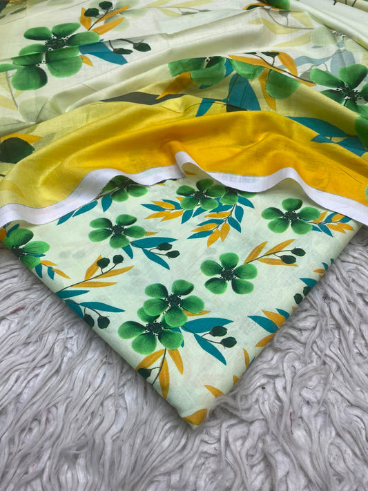 3Pc Same Digital Printed Lawn Suit 15