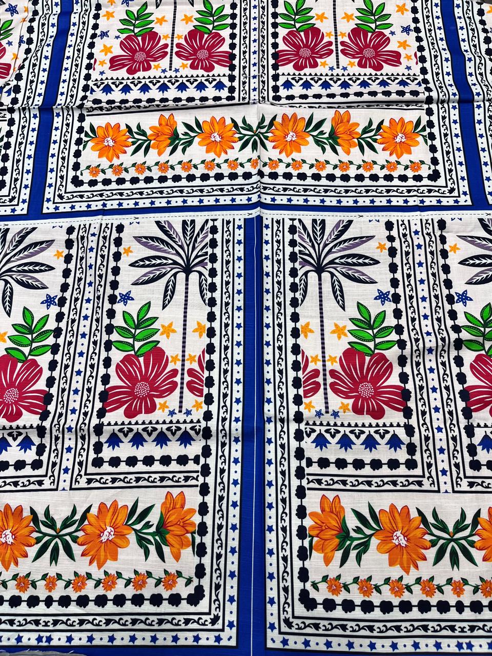 2Pc Kameez & Dupatta Slub Khaddar Suit - 0076