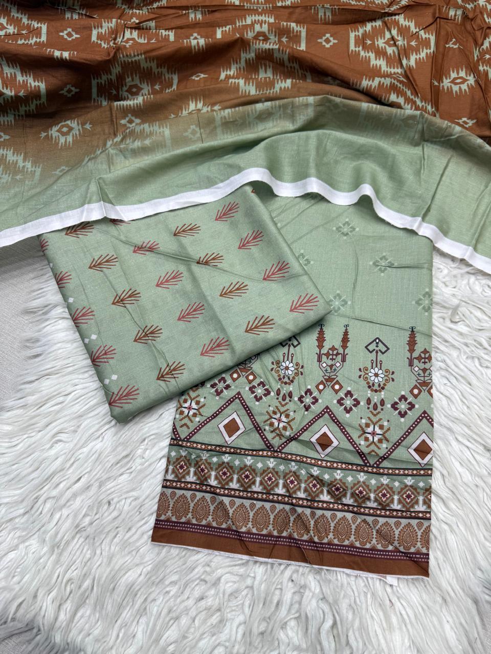 2Pc Al Karam Lawn Kameez & Dupatta - #34724