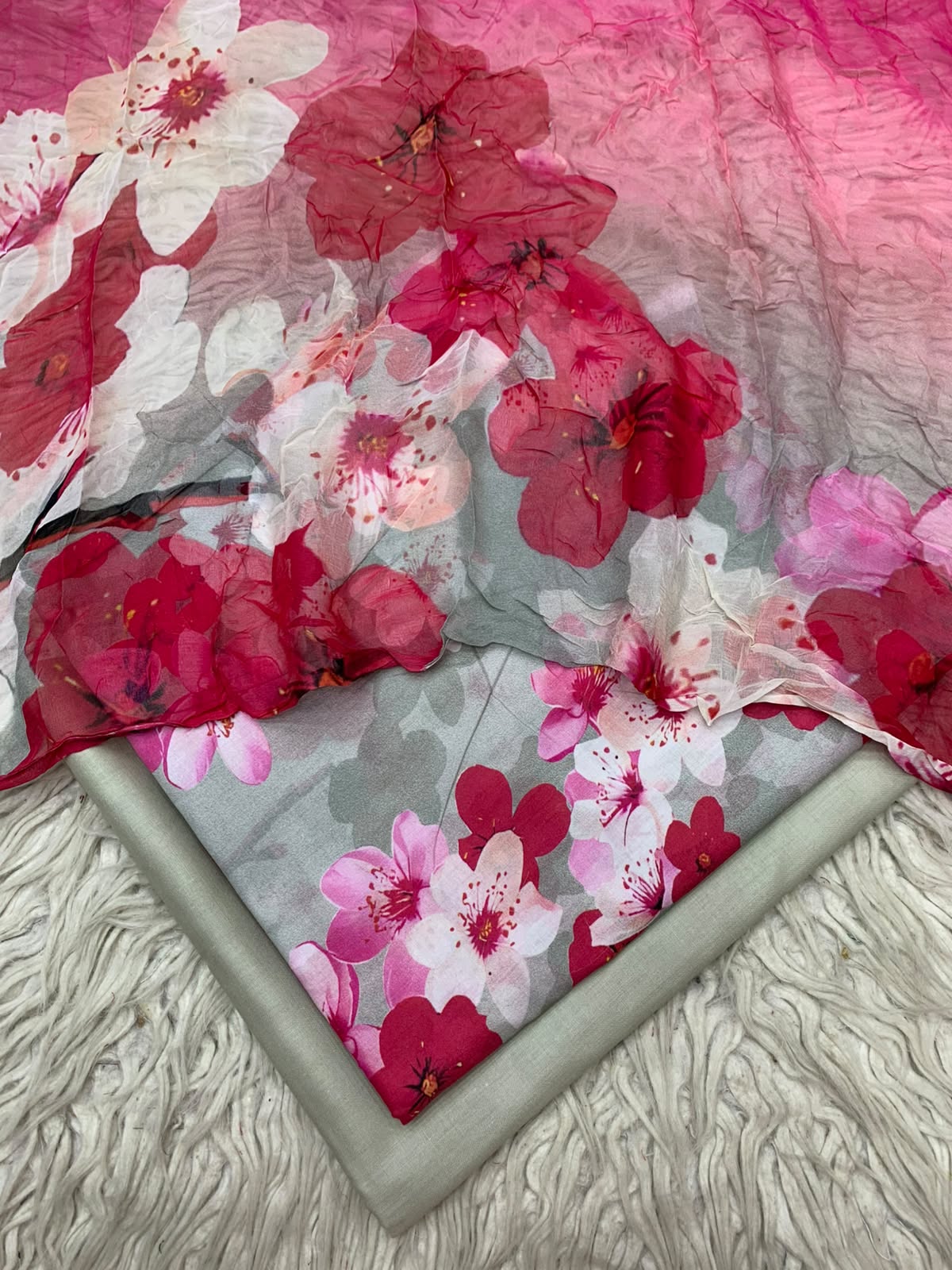 90x88 3Pc Premium Lawn Suit Vol-0020