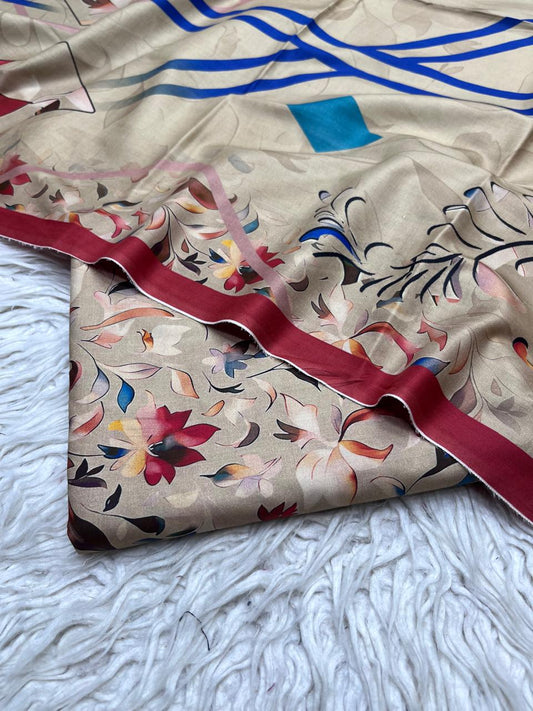 3Pc Crystal Linen Allover Suit Vol-0121