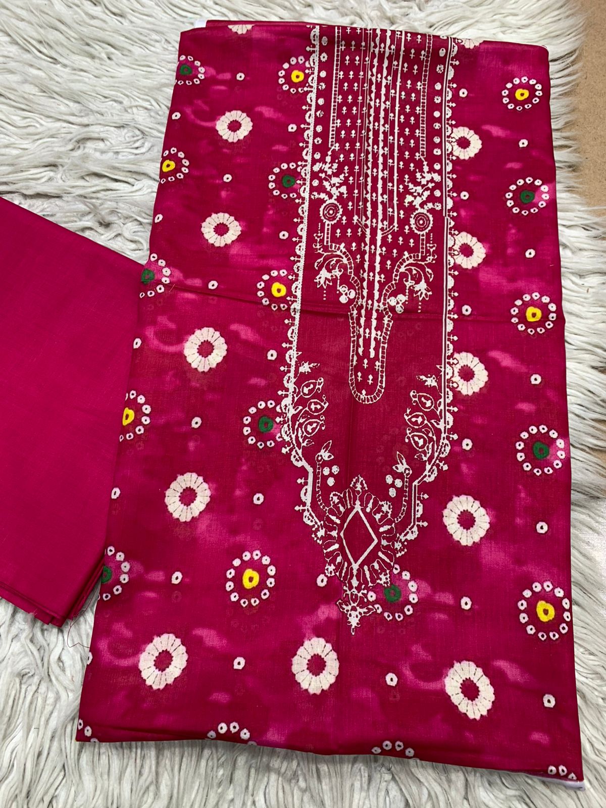 2Pc Sapphire Lawn Shirt & Dyed Trouser Unstitched Suit Vol-0202