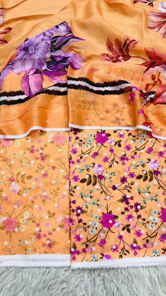 2Pc Lawn Bana Dora Kameez & Duppata Vol-3207