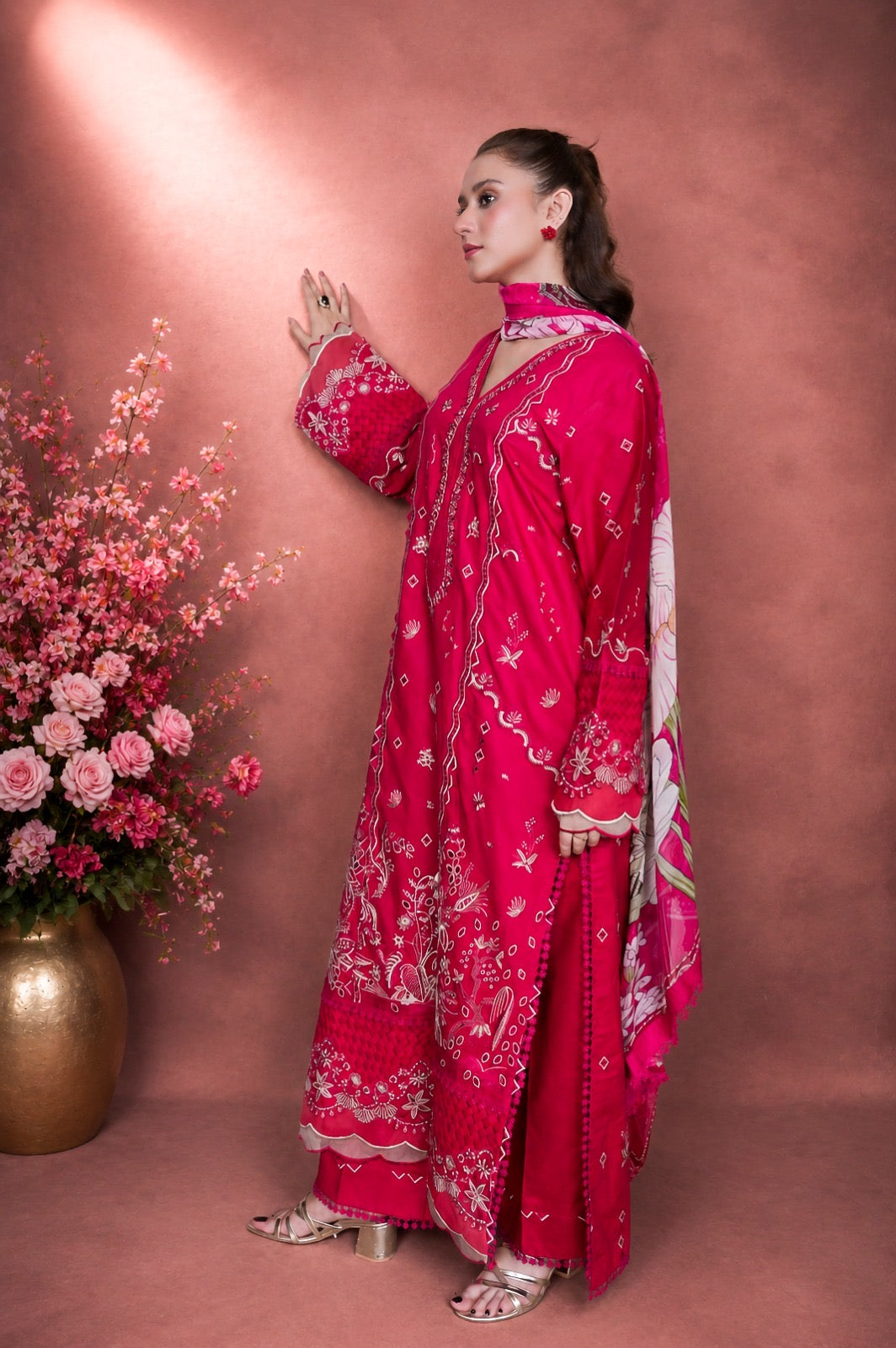 NOURA LUXURY ROYALE EMBROIDERED DRESS