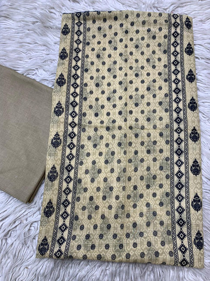 2pc Sapphire Lawn Bana Dora Kameez & Dyed Trouser Suit 0184