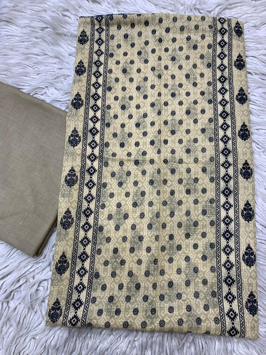 2pc Sapphire Lawn Bana Dora Kameez & Dyed Trouser Suit Vol-0184