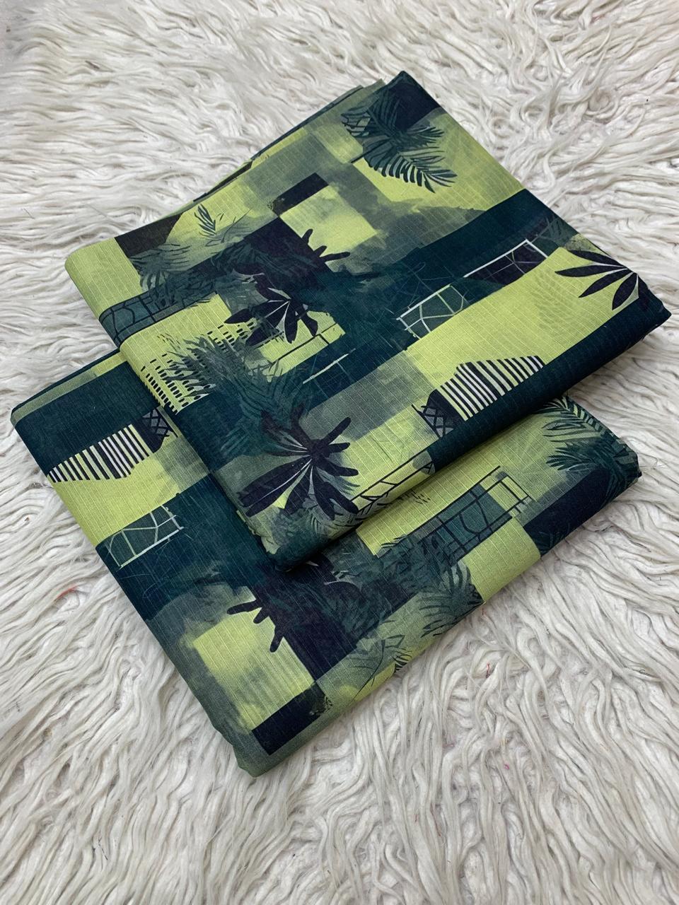 2Pc Lawn Bana Dora Suit Vol-0174