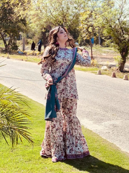 3Pc Supima Lawn Suit  - #41062