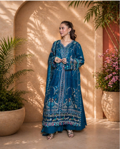 NOURA LUXURY ROYALE EMBROIDERED DRESS