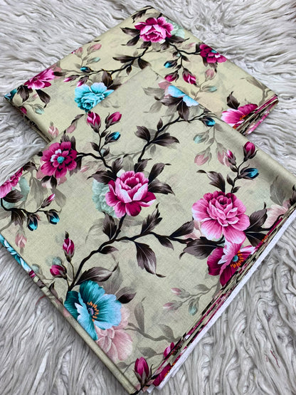 2Pc Same Printed Lawn 572
