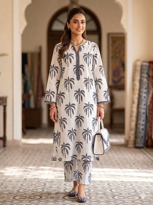 2Pc Stylo Lawn Allover Printed Suit Vol-0011
