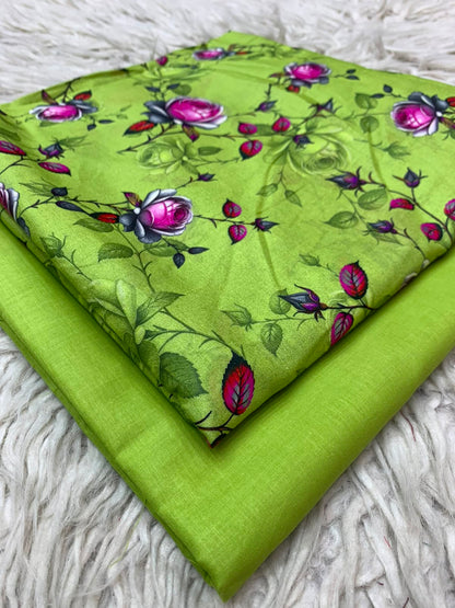2Pc Printed Lawn Unstitched Suit 15