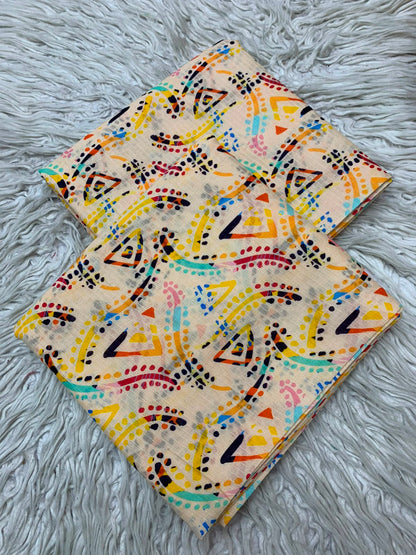 2Pc Bana Dora Print Lawn Suit Vol-535