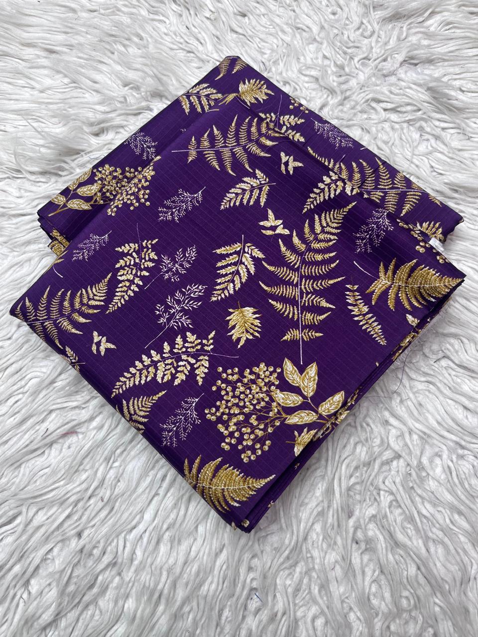 2Pc Bana Dora Linen Allover Suit Vol-3171