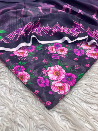 3Pc Same Digital Printed Lawn Suit 15