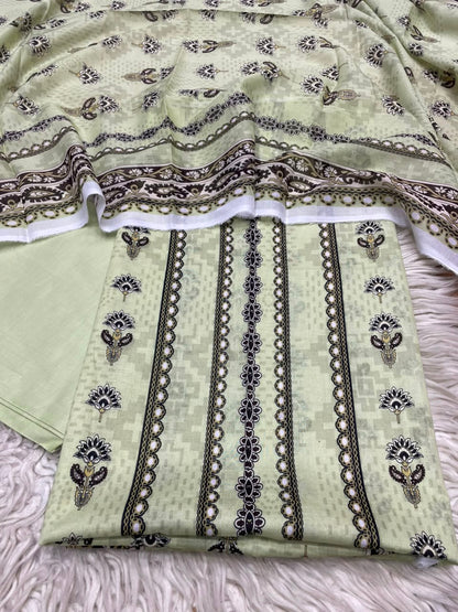 3Pc Sapphire Lawn Digital Printed Unstitched Suit 0200