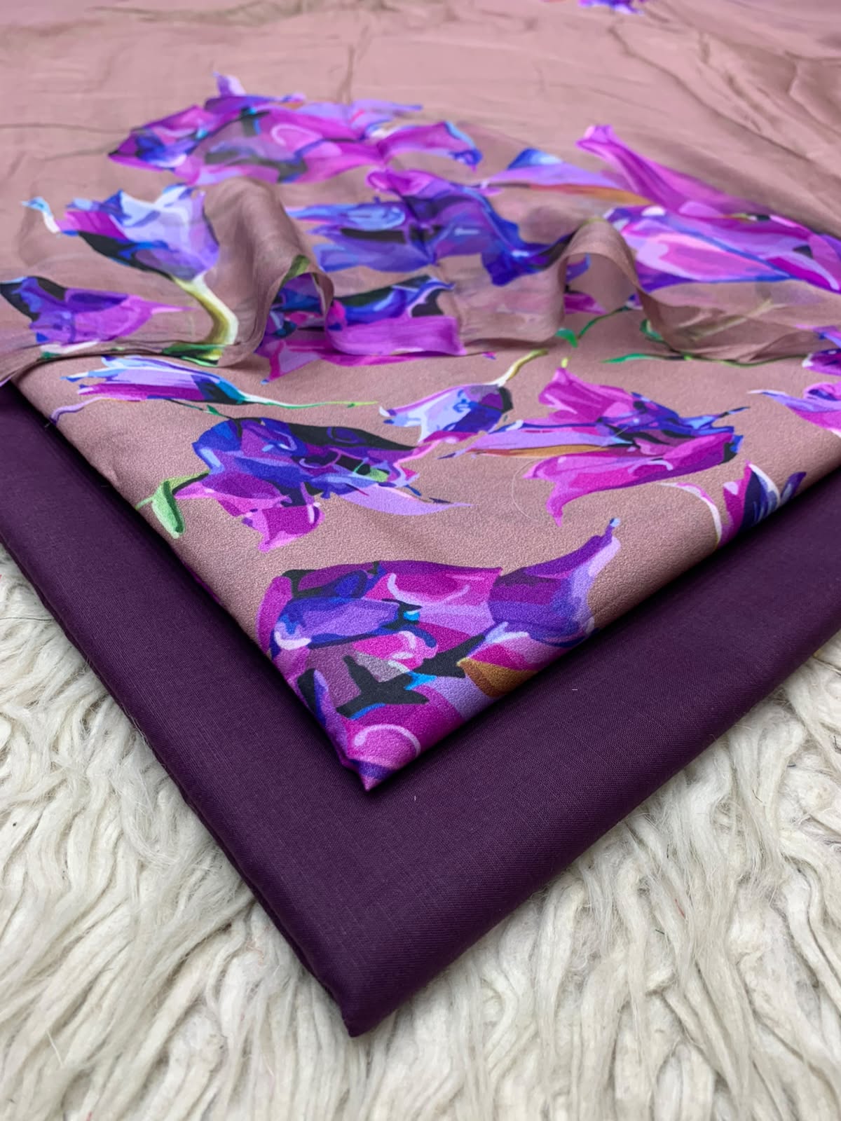 90x88 3Pc Premium Lawn Suit Vol-0020