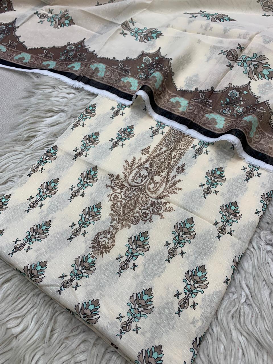 2Pc Sapphire Lawn Bana Dora Kameez & Printed Lawn Duppata Vol-3204