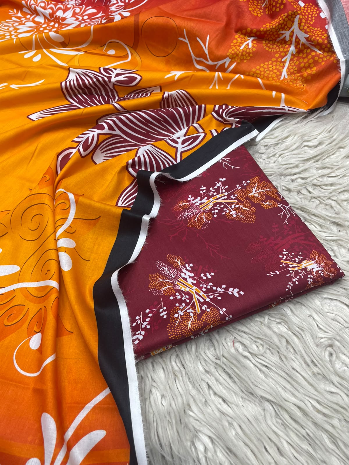 3Pc Same Digital Printed Lawn Suit 487